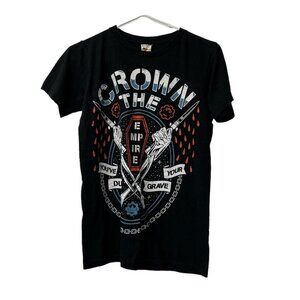 Crown The‎ Empire Texas Band Metal T Shirt Size Small Rock Punk Hip Hop Grunge